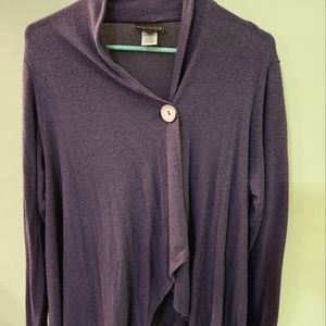 Large Bobeau cross button sweater